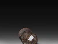 An interesting wooden hermaphrodite fertility doll, dogon, mali, h 11 cm - afbeelding 4 van  5