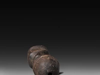 An interesting wooden hermaphrodite fertility doll, dogon, mali, h 11 cm - afbeelding 5 van  5