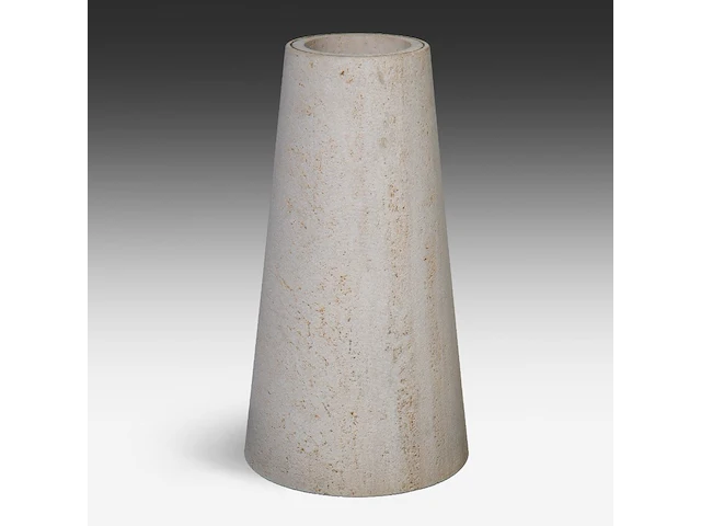 An italian design circular travertine model m1 dining table by angelo mangiarotti, ca. 1970 72 x 116 cm. (28.35 x 45.67 in.) - afbeelding 6 van  8