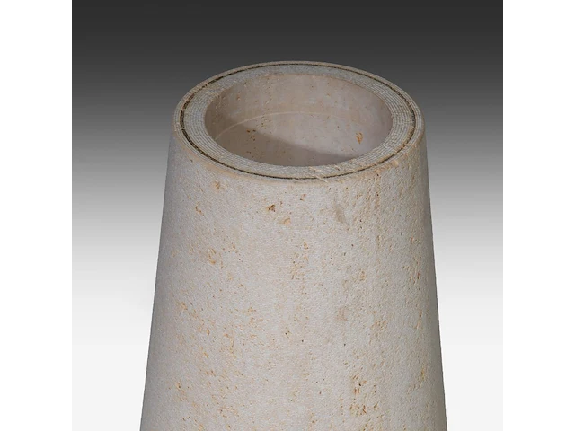 An italian design circular travertine model m1 dining table by angelo mangiarotti, ca. 1970 72 x 116 cm. (28.35 x 45.67 in.) - afbeelding 7 van  8