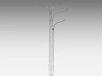 An italian design coat rack by acerbis, 1970s 162 cm. (63.78 in.) - afbeelding 4 van  4