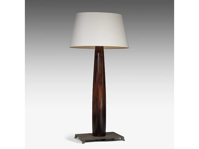 An italian design 'pia' floor lamp by romeo sozzi (1948) for promemoria, rosewood on a bronze base 170 cm. (66.93 in.) - afbeelding 3 van  5