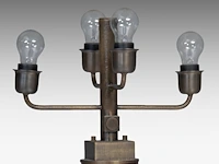 An italian design 'pia' floor lamp by romeo sozzi (1948) for promemoria, rosewood on a bronze base 170 cm. (66.93 in.) - afbeelding 5 van  5