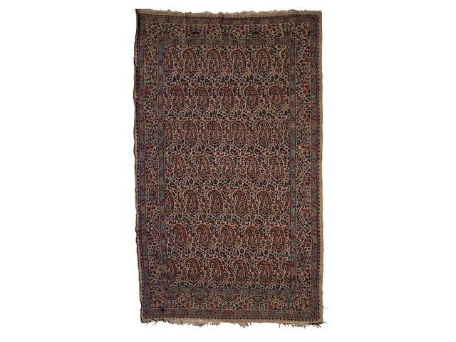 An oriental woollen rug with boteh pattern, iran 229 x 137 cm. (90.15 x 53.93 in.) - afbeelding 1 van  3