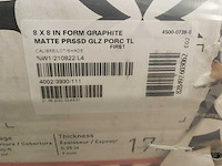 Anatolia form graphite mat vloertegel 20x20 cm 18,36 m² - afbeelding 7 van  7