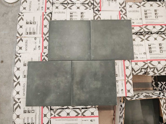 Anatolia form graphite mat vloertegel 20x20 cm 18,36 m² - afbeelding 1 van  7