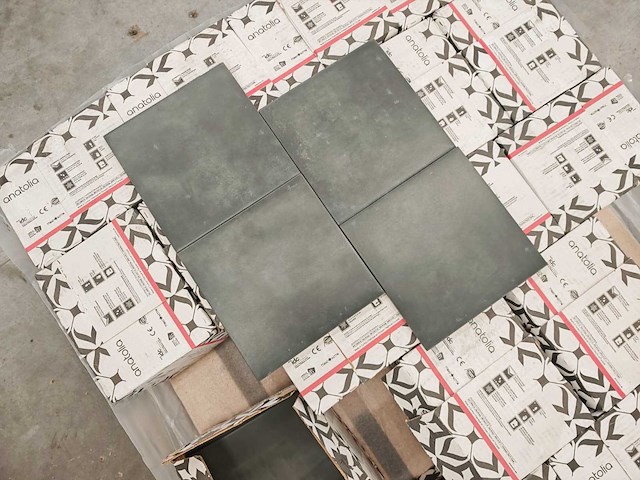 Anatolia form graphite mat vloertegel 20x20 cm 18,36 m² - afbeelding 4 van  7