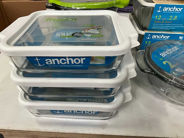 Anchor hocking diverse ovenschalen met deksel (11x) - afbeelding 9 van  11