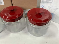 Anchor hocking mix kavel voorraadpotten en serveer plateau - afbeelding 3 van  7