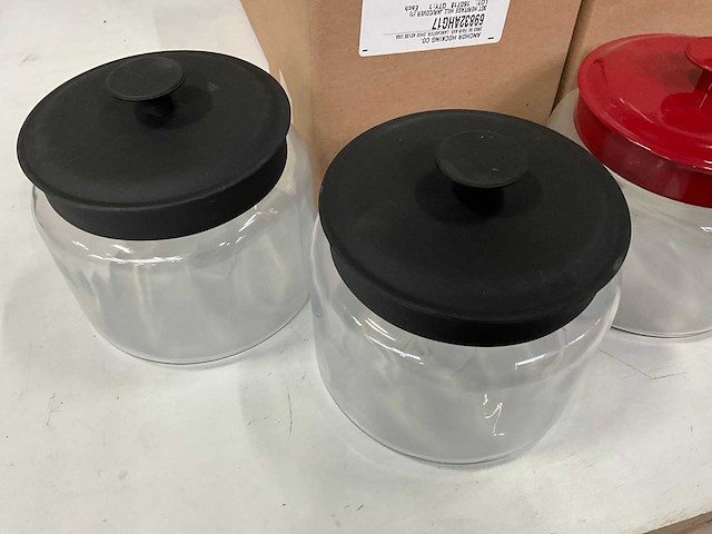 Anchor hocking mix kavel voorraadpotten en serveer plateau - afbeelding 4 van  7