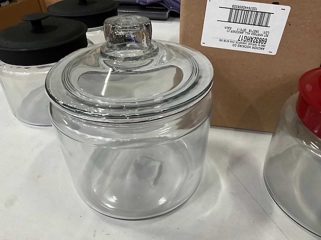 Anchor hocking mix kavel voorraadpotten en serveer plateau - afbeelding 5 van  7