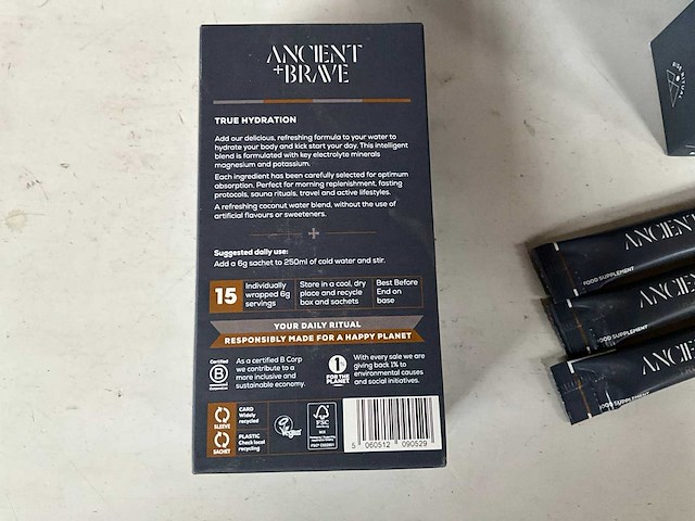 Ancient + brave mix kavel true hydration & true creatine+ 15x 6 gram zakjes (9x) - afbeelding 6 van  11