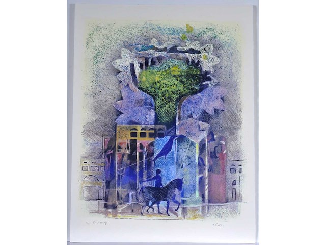 André goezu - couple étrange - kleurenzeefdruk - 1/130 - afbeelding 2 van  8