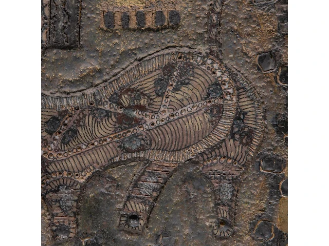 Andrea capucci (1965), untitled, ceramic plaque 33 x 33 cm. (12.99 x 12.99 in.) - afbeelding 2 van  10