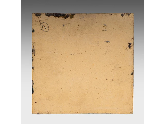 Andrea capucci (1965), untitled, ceramic plaque 33 x 33 cm. (12.99 x 12.99 in.) - afbeelding 3 van  10