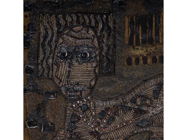 Andrea capucci (1965), untitled, ceramic plaque 33 x 33 cm. (12.99 x 12.99 in.) - afbeelding 4 van  10