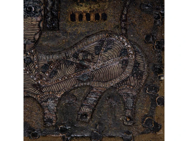 Andrea capucci (1965), untitled, ceramic plaque 33 x 33 cm. (12.99 x 12.99 in.) - afbeelding 5 van  10