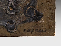 Andrea capucci (1965), untitled, ceramic plaque 33 x 33 cm. (12.99 x 12.99 in.) - afbeelding 6 van  10
