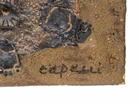 Andrea capucci (1965), untitled, ceramic plaque 33 x 33 cm. (12.99 x 12.99 in.) - afbeelding 9 van  10