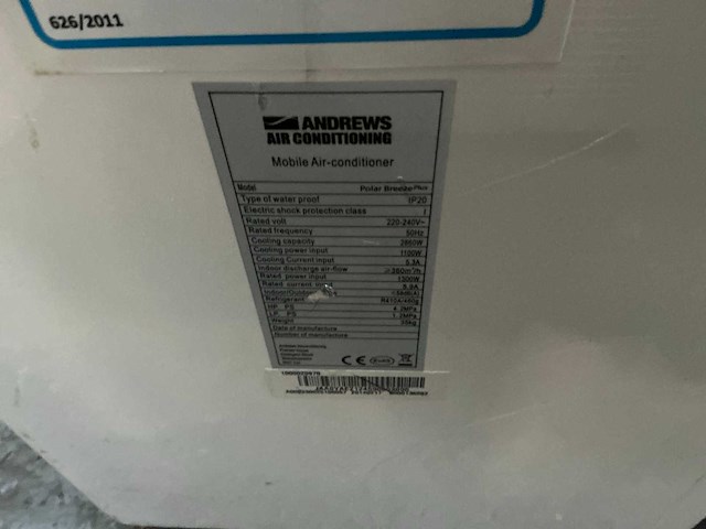 Andrews / mistral diverse mobiele airco (2x) - afbeelding 4 van  9