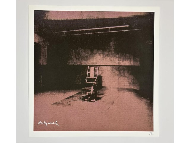Andy warhol - electric chair - afbeelding 1 van  1