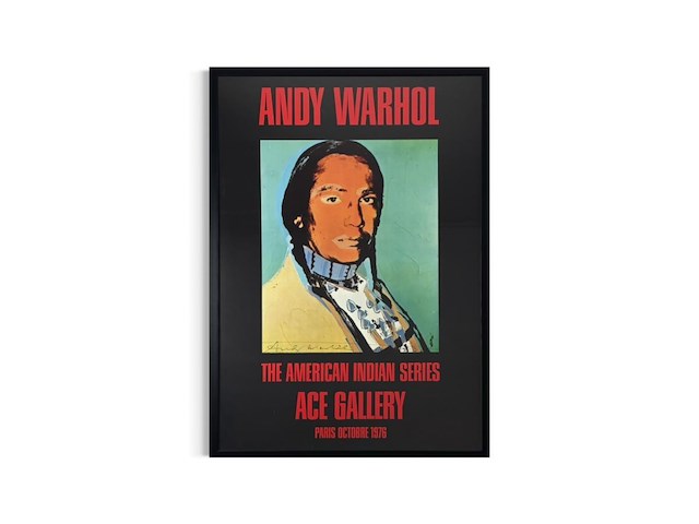 Andy warhol - gesigneerde affiche - afbeelding 1 van  1