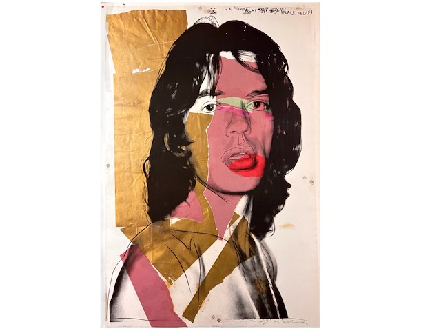 Andy warhol - mick jagger - afbeelding 1 van  3