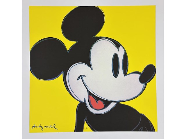 Andy warhol - mickey mouse - afbeelding 1 van  1