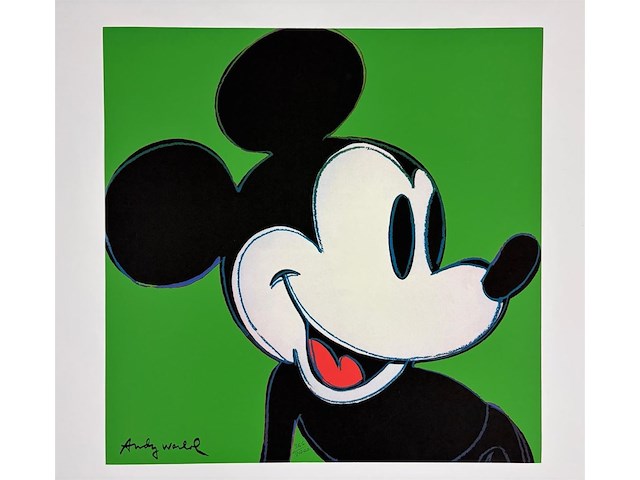 Andy warhol - mickey mouse - afbeelding 1 van  1
