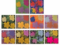 Andy warhol (1928-1987), flowers series (10), sunday b morning edition, n° 56/250 90.5 x 90.5 cm. (35.63 x 35.63 in.)