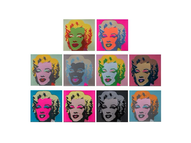 Andy warhol (1928-1987), marilyn monroe series (10), sunday b morning edition, n° 215/250 90.5 x 90.5 cm. (35.63 x 35.63 in.) - afbeelding 1 van  18