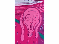 Andy warhol (naar) - the scream - zeefdruk - ingelijst - afbeelding 9 van  9