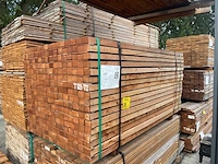 Angelim pedra onderliggers fijnbezaagd 1900x60x40mm (272x) - afbeelding 2 van  3