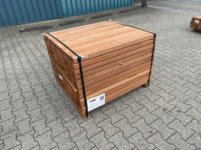 Angelim pedra regels geschaafd 1000x68x45mm (156x) - afbeelding 2 van  3