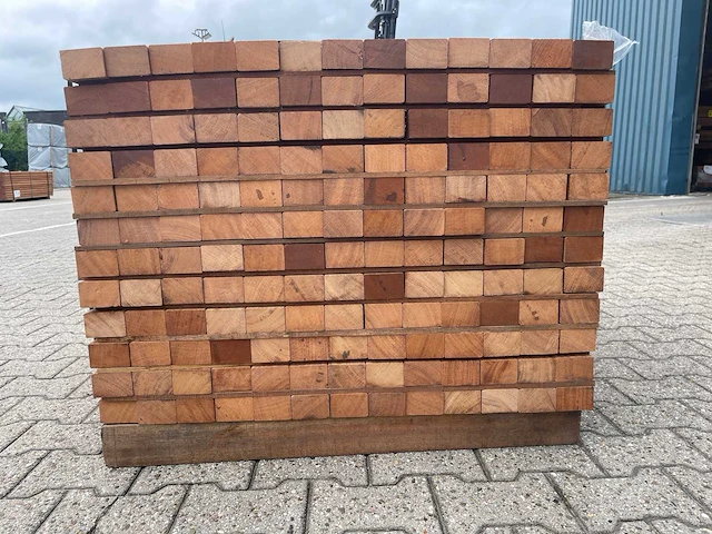 Angelim pedra regels geschaafd 1000x68x45mm (156x) - afbeelding 3 van  3