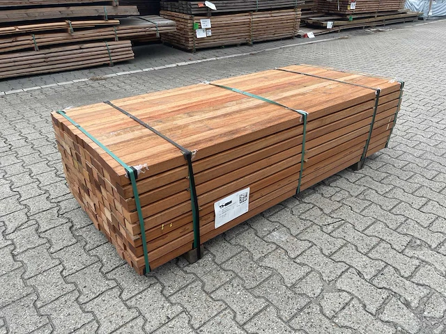Angelim pedra regels geschaafd 2000x68x45mm (111x) - afbeelding 2 van  3