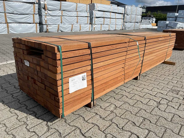 Angelim pedra regels geschaafd 3500x68x45mm (78x) - afbeelding 2 van  3