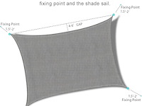 Ankuka schaduwzeil (2 x 3 m) - afbeelding 2 van  4