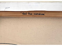 Ann speybrouck - feel the sunshine - mixed media op doek - 70x100 cm - afbeelding 4 van  12