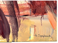 Ann speybrouck - feel the sunshine - mixed media op doek - 70x100 cm - afbeelding 6 van  12