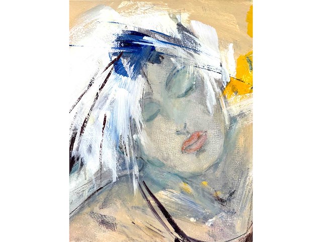 Ann speybrouck - feel the sunshine - mixed media op doek - 70x100 cm - afbeelding 10 van  12