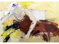 Ann speybrouck - mixed media op doek - 70x100 cm - afbeelding 1 van  1