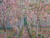 Anna de weert (1867-1950), 'renouveau', afsnee, 1915-17, oil on canvas 53 x 42 cm. (20.87 x 16.53 in.), frame: 65.5 x 54.5 cm. (25.78 x 21.46 in.)