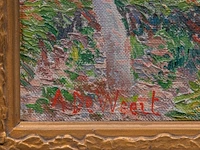 Anna de weert (1867-1950), 'renouveau', afsnee, 1915-17, oil on canvas 53 x 42 cm. (20.87 x 16.53 in.), frame: 65.5 x 54.5 cm. (25.78 x 21.46 in.) - afbeelding 4 van  8