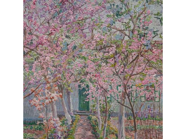 Anna de weert (1867-1950), 'renouveau', afsnee, 1915-17, oil on canvas 53 x 42 cm. (20.87 x 16.53 in.), frame: 65.5 x 54.5 cm. (25.78 x 21.46 in.) - afbeelding 8 van  8
