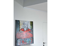 Annette van roosmalen - nadenken - olie op doek - 90x90 - afbeelding 3 van  13