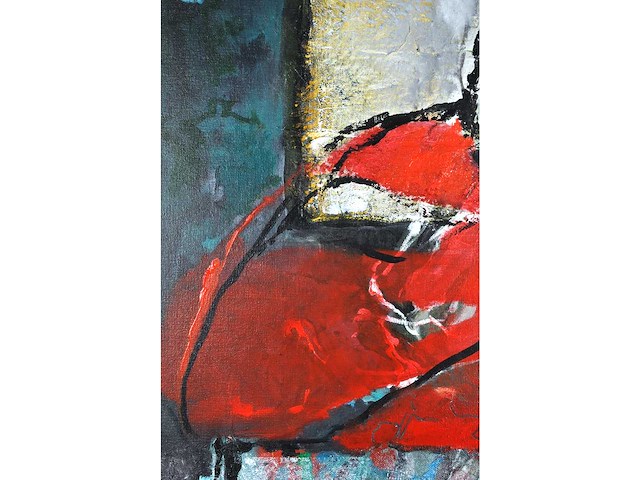 Annette van roosmalen - nadenken - olie op doek - 90x90 - afbeelding 11 van  13