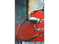 Annette van roosmalen - nadenken - olie op doek - 90x90 - afbeelding 11 van  13