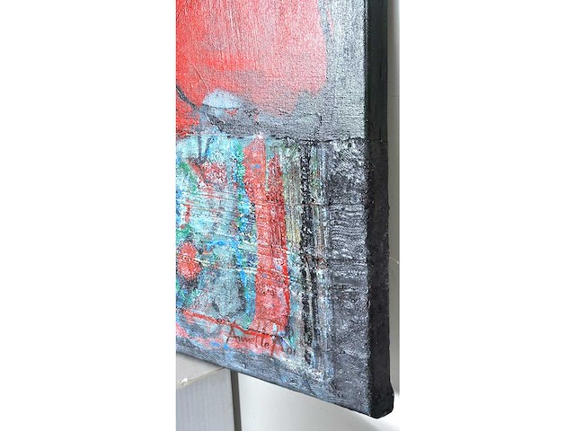 Annette van roosmalen - nadenken - olie op doek - 90x90 - afbeelding 13 van  13