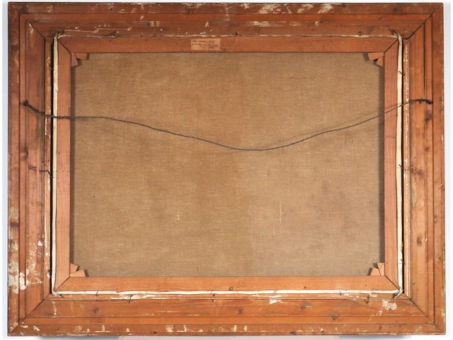 Anoniem/ duitse school - olie op doek - 70x100 cm - afbeelding 3 van  12